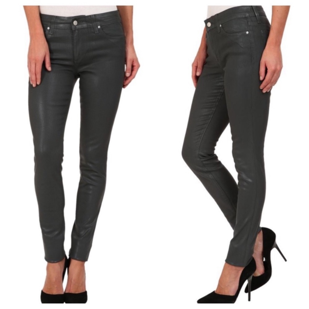 Joe’s Mid Rise Skinny Coated Jeans